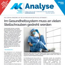 Titelseite der AK-Analyse Pflegepolitik