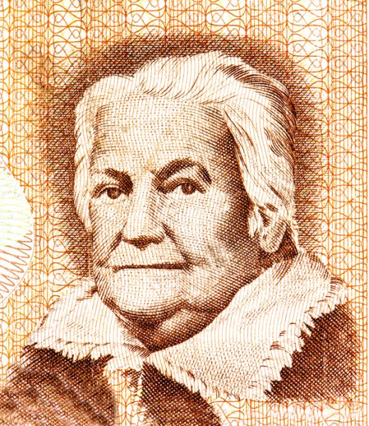 Clara Zetkin, Porträt auf der DDR 10 Mark 1971 Banknote
