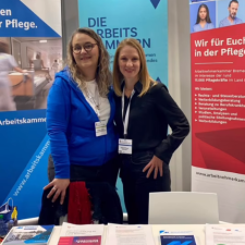 Pflegereferat der Arbeitskammer des Saarlandes am Infostand