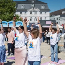 Auftritt einer Gruppe am Pflegetag Saar