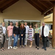 Gruppenfoto im Rahmen des Quartalsgesprächs der Arbeitskammer und dem Landespflegerat Saarland